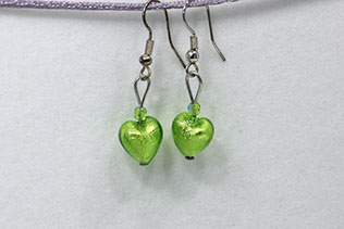 Boucles d'oreilles Piccola Amore Vert Pomme