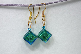 Boucles d'oreilles Clelia Bleu Lagon