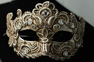 Masque De Venise Galetto Argent