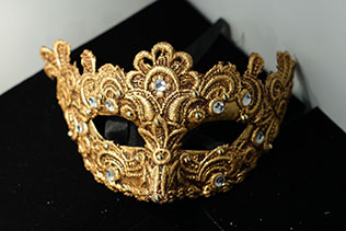 Masque De Venise Galetto Doré