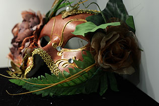 Masque De Venise Fiore Marron