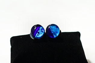 Boucles d'oreilles Clip Bleu Saphir Et Azur