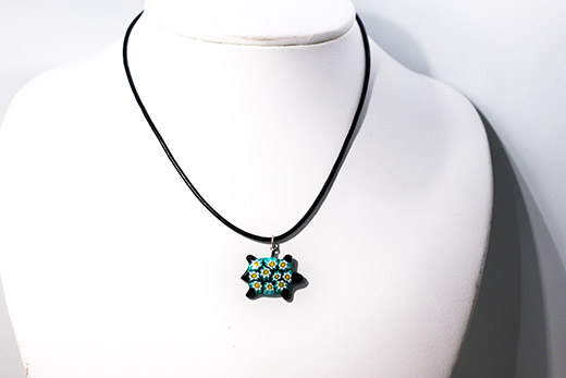 Pendentif Tortue Vert