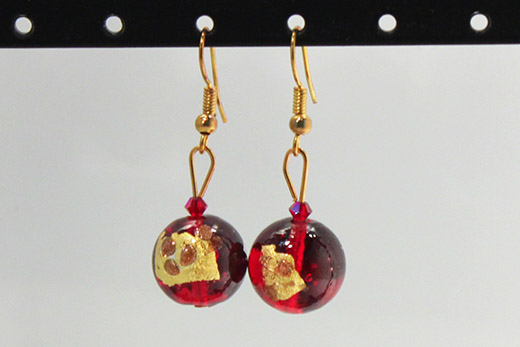 Boucles d'oreilles Palla Rouge