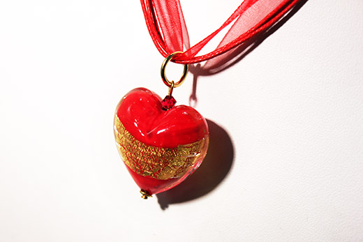 Pendentif Valentina Rouge
