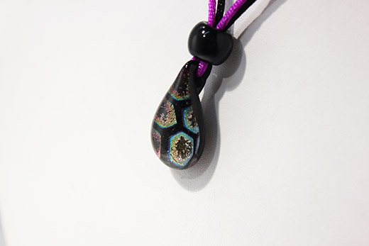 Pendentif Goutte Violet
