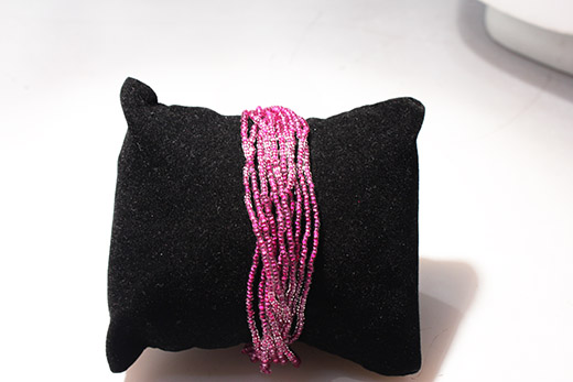 Bracelet En Perles De Conteria Violet