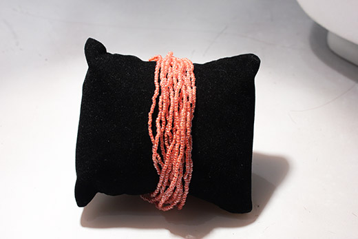 Bracelet En Perles De Conteria Saumon