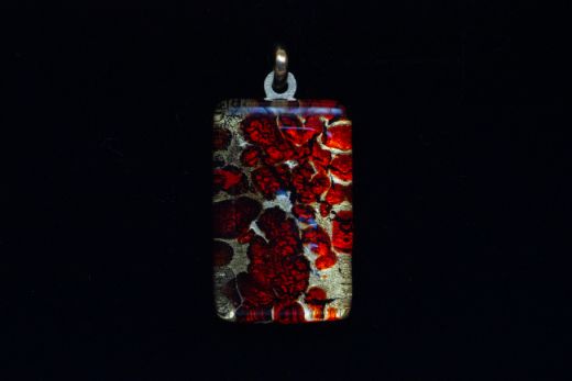 Pendentif Elisa Tacheté Rouge