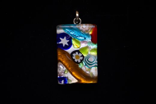 Pendentif Elisa Multicolore Orange