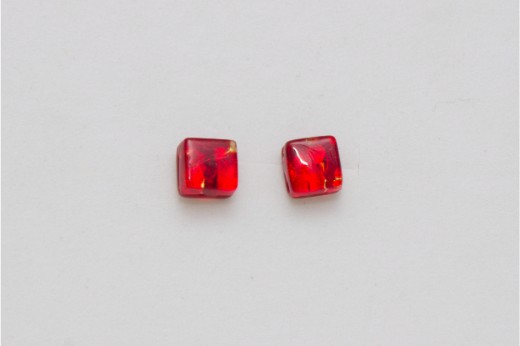 Boucles d'oreilles Clou Rouge