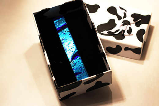 Barrette Bleue Saphir Et Bleu Céleste