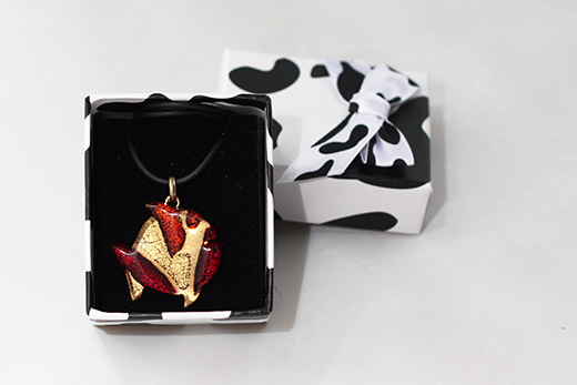 Pendentif Poisson Rouge