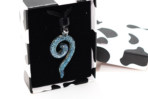 Pendentif Spirale Bleue