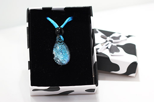 Pendentif Goutte Bleue