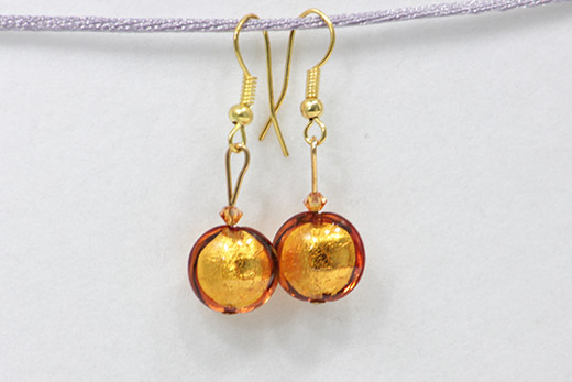 Boucles d'oreilles Sole Orange