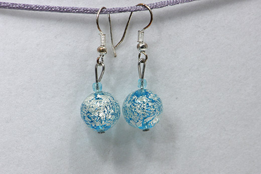 Boucles d'oreilles Palla Bleue Azur Clair