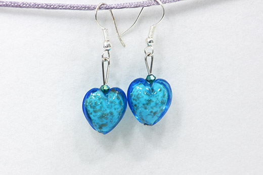 Boucles d'oreilles Amore Azur