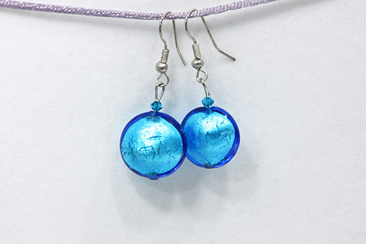 Boucles d'oreilles Grande Sole Azur