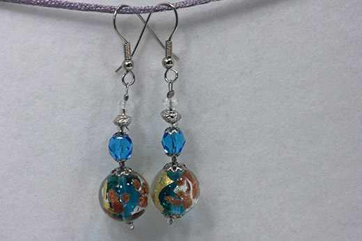 Boucles d'oreilles Gabriella Bleue