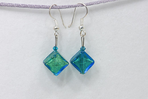 Boucles d'oreilles Clelia Bleu Lagon