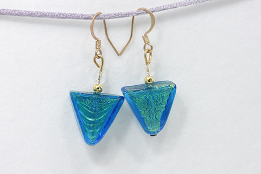 Boucles d'oreilles Velia Azur