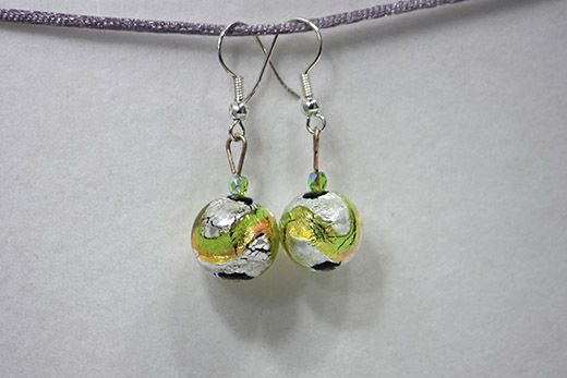 Boucles d'oreilles Palla Verte Et Orange