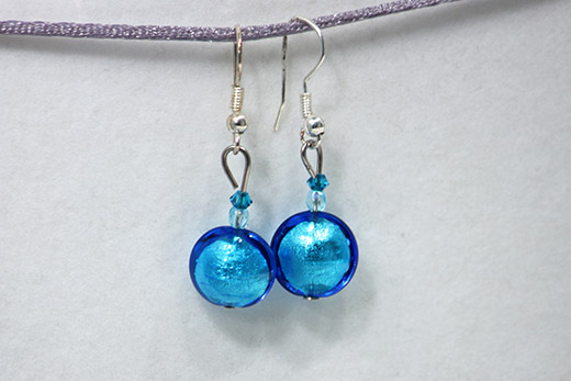 Boucles d'oreilles Sole Bleu Azur