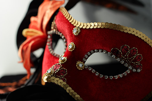 Masque De Venise Nimfea Rouge