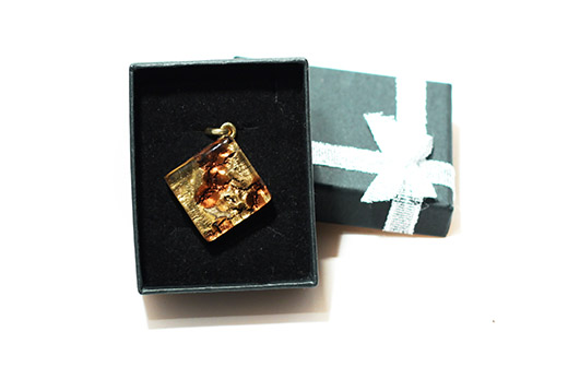 Pendentif Amelia Ambre