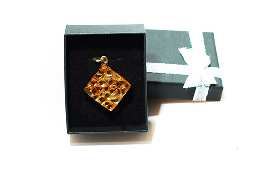 Pendentif Amelia Abricot