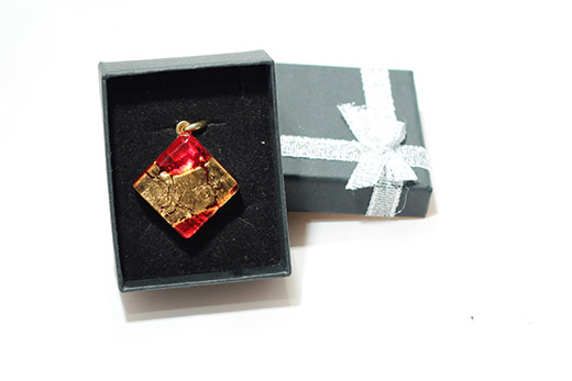 Pendentif Amelia Rouge