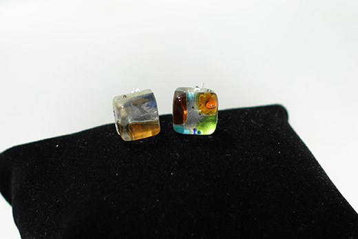 Boucles d'oreilles Clou Multicolore