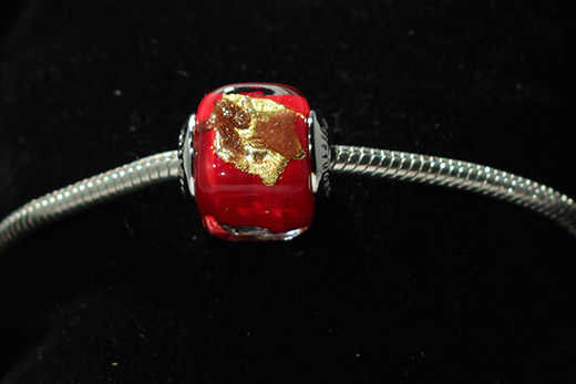 Perle Carrée Rouge Avventurina