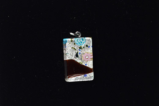 Pendentif Elisa Marron