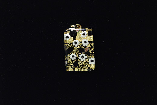 Pendentif Elisa Tacheté Noir