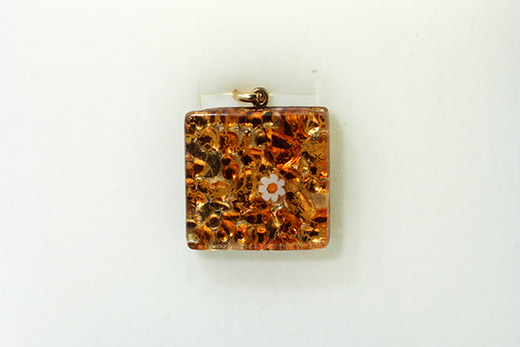Pendentif Raffaella Abricot