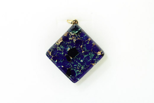 Pendentif Raffaella Bleu Saphir Et Turquoise