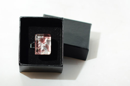 Bague Camillia Rose Pêche
