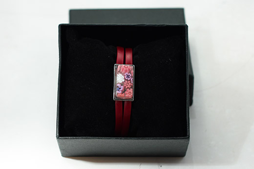 Bracelet Cloe Rose Framboise