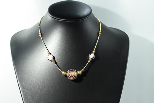 Collier Erica Mauve