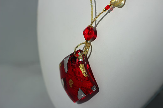 Pendentif Lucia Rouge