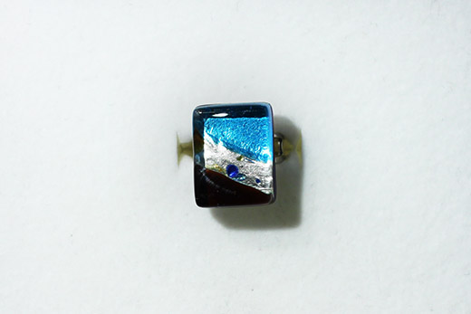Bague Camillia Azur Et Marron