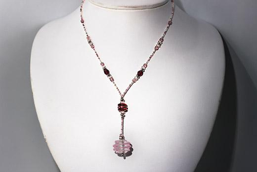Collier San Marco Ruban Rose