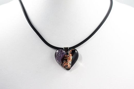 Collier Serena Violet Et Noir