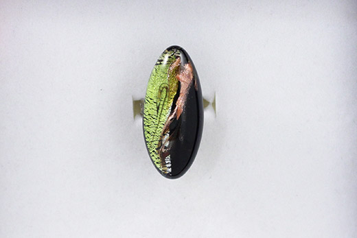 Bague Serena Vert Et Noir